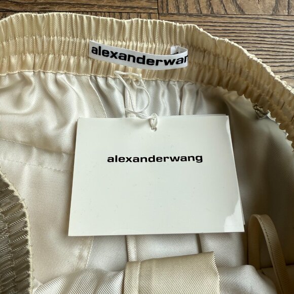 NEW Alexander Wang Baroque Print Silk Boxer Shorts - Picture 8 of 14